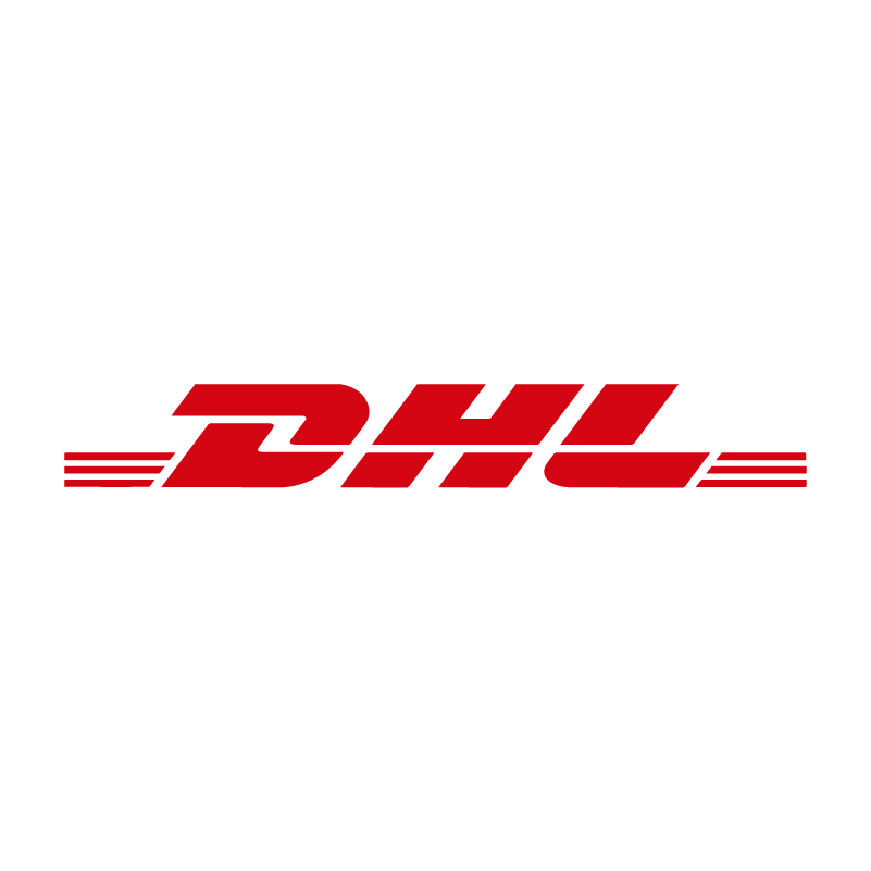 Logotipo de DHL, cliente de Refrigeración Río Sur