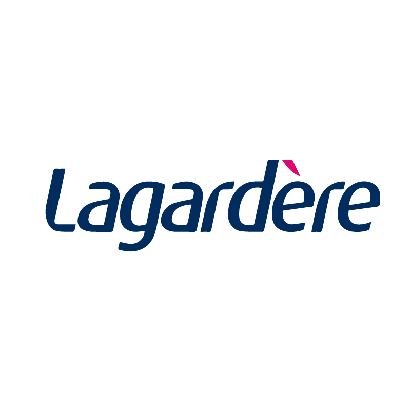 Logotipo de Lagardère, cliente de Refrigeración Río Sur