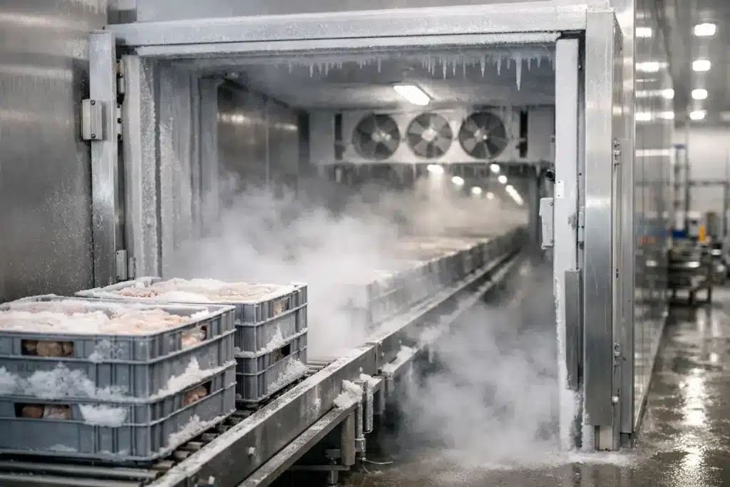 Instalación túnel congelación industrial